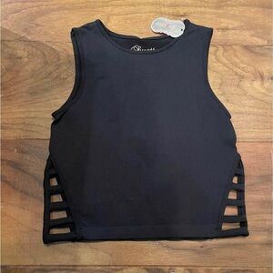 Black Cut out Top